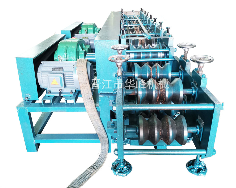 舊圓管改方管設(shè)備 廢舊建筑租賃架子管變方管設(shè)備 48圓管壓方管機